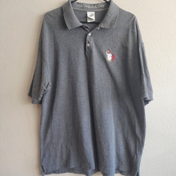 Vintage Foghorn Leghorn Shirt Mens XL Polo Looney Tunes Warner Bros 1999 90s - Picture 1 of 10